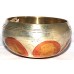 C# (DO#) - Musical, Therapeutic, Brass White Carved / Silver Printing, Molded Singing Bowl - Extra Small Size