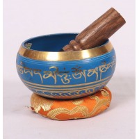 Alpha - Cast-moulded Brass Blue - Extra Small Size Alpha - Cast-moulded Brass Blue - Extra Small Size