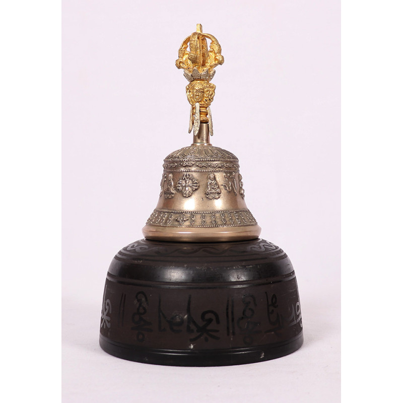 SATURN - Aluminium, Buddha Body Carved, Cast Moulded Singing Bowl - Small Size