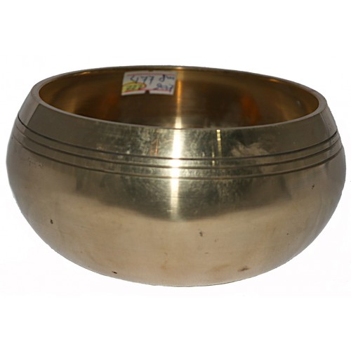 MEDITATION - Symphonic, Brass Plain, Tibetan, Therapeutic, Molded Singing Bowl - Extra Small Size