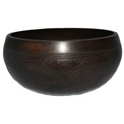 AQUA - Symphonic, Bronze, Therapeutic, Healing, Special Etched, Molded Singing Bowl - Extra Small Size