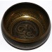 F (FA) - Musical Therapeutic, Brass Normal Etched with Dice, Molded Singing Bowl - Small Size