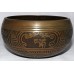 Solar System - Symphonic, Tibetan, Therapeutic, Bronze White Etched, Molded Singing Bowl - Extra Small Size 