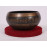 JUPITER - Brass, Dark Brown, Buddha Eyes and Mantra Carved, Cast Moulded Singing Bowl - Extra Small Size