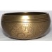 SATURN - Symphonic, Brass Carved, Flower of life, Molded Singing Bowl - Extra Small Size 