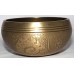 SATURN - Symphonic, Brass Carved, Flower of life, Molded Singing Bowl - Extra Small Size 