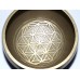 Earth Day (Sound of the Day) - Planetary, Brass Carved, Buddha's eyes/Flower of life, Molded Singing Bowl - Extra Small Size 