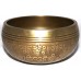 MEDITATION - Symphonic, Brass Carved, Love Knot/Flower of life, Molded Singing Bowl - Extra Small Size