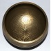 MEDITATION - Symphonic, Brass Carved, Love Knot/Flower of life, Molded Singing Bowl - Extra Small Size