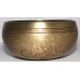 MARS - Planetary,  Brass Carved, Mantra/Flower of life, Molded Singing Bowl - Extra Small Size