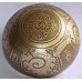 Hydrogen Delta - Symphonic,  Brass Carved, Double Bajra/Flower of life, Molded Singing Bowl - Extra Small Size