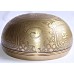 Hydrogen Delta - Symphonic,  Brass Carved, Double Bajra/Flower of life, Molded Singing Bowl - Extra Small Size