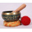 Jupiter - Cast-moulded Brass Golden Etching Blue Buddh Eyes/Ying Yang – Double Bajra - Extra Small Size