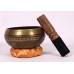 Platonic Year - Cast-moulded Brass Golden Etching Om/Buddha Eyes - Extra Small Size