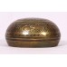 Platonic Year - Cast-moulded Brass Golden Etching Om/Buddha Eyes - Extra Small Size
