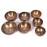 Harmonic Healing,  Musical Signing bowls SET, CHAKRA HEALING, TIBETAN SINGING BOWLS SET OF 7 NOTES -11.3-25.8 Cm