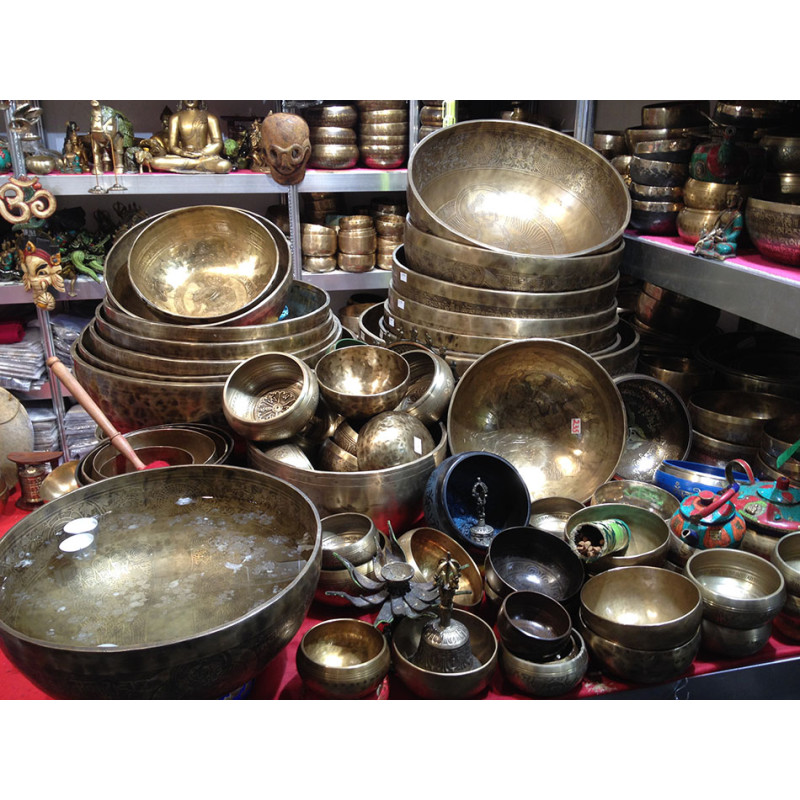 Tibetan Singing Bowls for Symphonic, Meditation, Handmade, Regular, Tiger Antique/Dim/Shiny or Antique Finish Singing Bowls -Giant Size