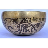 Alpha - Planetary, Healing, Therapeutic, Handmade, Nerabati, Etching, Carving (Om Mani Padme Hum / Green Tara), Singing Bowl - Extra Small Size Alpha - Planetary, Healing, Therapeutic, Handmade, Nerabati, Etching, Carving (Om Mani Padme Hum / Green Tara), Singing Bowl - Extra Small Size