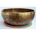 Hydrogen Delta - Healing, Therapeutic, Handmade, Jhumkabati, Etching, Carving (Om mani padhme Hum/Love Knot ), Singing Bowl - Medium Size