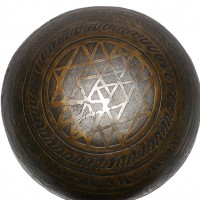 Carved designed Planetary singing bowl