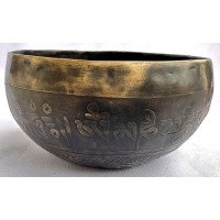Neptune - Planetary, Therapeutic, Handmade, Nerabati, Etching, Carving (Conch Shell / Wheel of Life), Singing Bowl - Extra Small Size Neptune - Planetary, Therapeutic, Handmade, Nerabati, Etching, Carving (Conch Shell / Wheel of Life), Singing Bowl - Extra Small Size