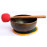 Platonic Year - Planetary, Therapeutic, Handmade, Nerabati, Etching, Carving (Wheel of Life ?? / Ying Yang Double Bajra), Singing Bowl - Extra Small Size