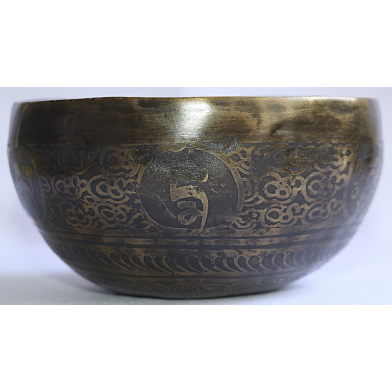 HOPI - Planetary, Therapeutic, Handmade, Nerabati, Normal Etching/Carving Singing Bowl  - Extra Small Size 