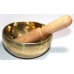 PLATONIC YEAR - Planetary, Healing, Therapeutic, Handmade, Nerabati Golden 'Shiny Light' Singing Bowl - Extra Small Size