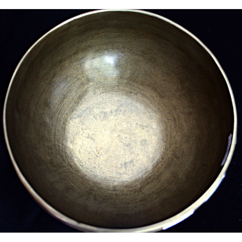 Metonic Month - Musical, Therapeutic, Healing, Handmade, Nerabati, Plain Antique Spotted Singng Bowl - Small Size
