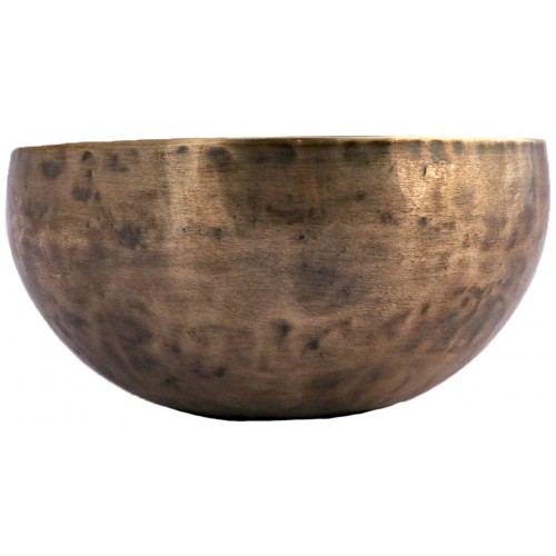 Hydrogen Gamma - Therapeutic, Healing, Handmade, Jambati 'Antique Spotted' Singing Bowl - Extra Large Size