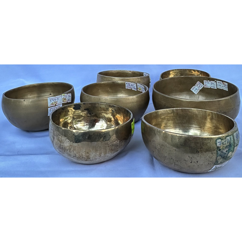 THERAPISTS AND HEALERS PRO. SET - Planetary Cosmic/Theraputic Sound Healing Travelling Set - CHT First level, Handmade with Seven Metals, Special Chakra Healing Set (Alpha, Om, Hopi,Platonic year, Venus, Jupiter, Earth day)