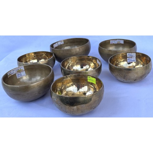 THERAPISTS AND HEALERS PRO. SET - Planetary Cosmic/Theraputic Sound Healing Travelling Set - CHT First level, Handmade with Seven Metals, Special Chakra Healing Set (Alpha, Om, Hopi,Platonic year, Venus, Jupiter, Earth day)