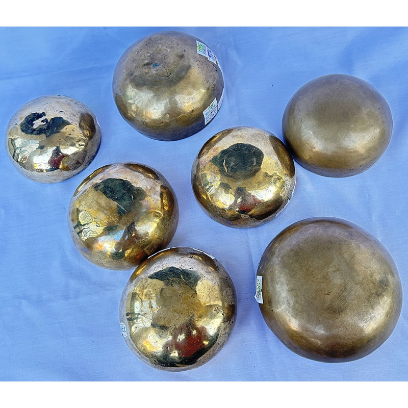 THERAPISTS AND HEALERS PRO. SET - Planetary Cosmic/Theraputic Sound Healing Travelling Set - CHT First level, Handmade with Seven Metals, Special Chakra Healing Set (Alpha, Om, Hopi,Platonic year, Venus, Jupiter, Earth day)