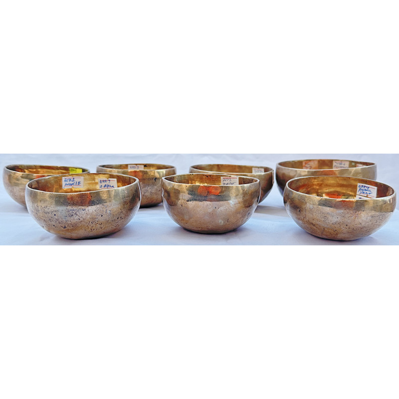 THERAPISTS AND HEALERS PRO. SET - Planetary Cosmic/Theraputic Sound Healing Travelling Set - CHT First level, Handmade with Seven Metals, Special Chakra Healing Set (Alpha, Om, Hopi,Platonic year, Venus, Jupiter, Earth day)