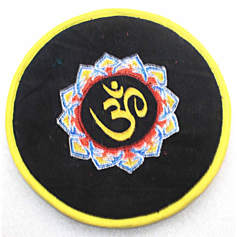 Circle with EMBROIDERY (Cushion) to keep Singing Bowls Safely - Medium Size
