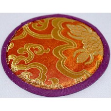 CIRCLE (PAD) Pillow (Brocade Cushion) to keep Singing Bowls Safly - Mini Size