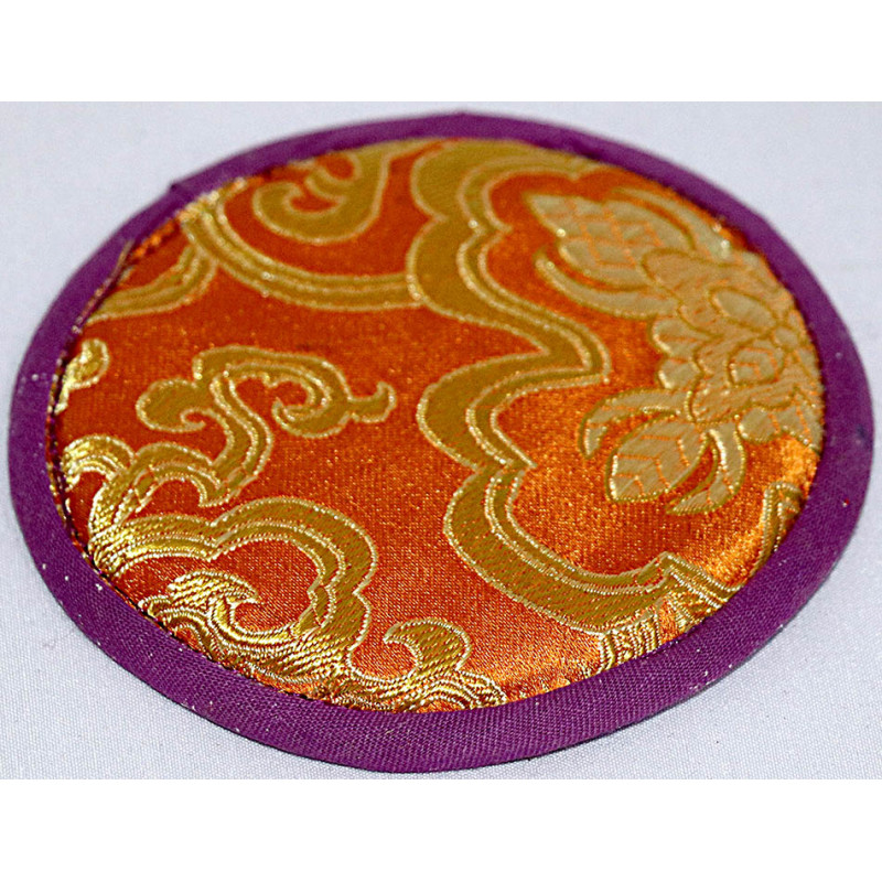 CIRCLE (PAD) Pillow (Brocade Cushion) to keep Singing Bowls Safly - Mini Size