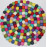 KNOTTED FELT CUSHION FOR SINGING BOWLS, to get best sound and Safety for any kinds of Singing Bowls, Meditation Cushion, Kitchen table Cushion (Rainbow Color) - Extra Small size