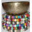 KNOTTED FELT CUSHION FOR SINGING BOWLS, to get best sound and Safety for any kinds of Singing Bowls, Meditation Cushion, Kitchen table Cushion (Rainbow Color) - Large Size