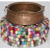 KNOTTED FELT CUSHION FOR SINGING BOWLS, to get best sound  and Safety for any kinds of Singing Bowls, Meditation Cushion, Kitchen table Cushion (Rainbow Color) - Large Size