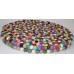 KNOTTED FELT CUSHION FOR SINGING BOWLS, to get best sound  and Safety for any kinds of Singing Bowls, Meditation Cushion, Kitchen table Cushion (Rainbow Color) - XX Large Size