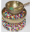 KNOTTED FELT CUSHION FOR SINGING BOWLS, to get best sound and Safety for any kinds of Singing Bowls, Meditation Cushion, Kitchen table Cushion (Rainbow Color) - XX Large Size