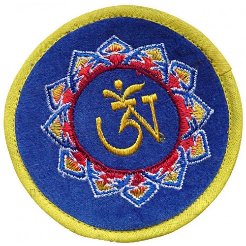 Circle with EMBROIDERY (Pad Professional) Pillow (Cushion) to keep Singing Bowls Safely  - Mini Size