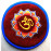 Circle with EMBROIDERY (Pad Professional) Pillow (Cushion) to keep Singing Bowls Safely - Small Size