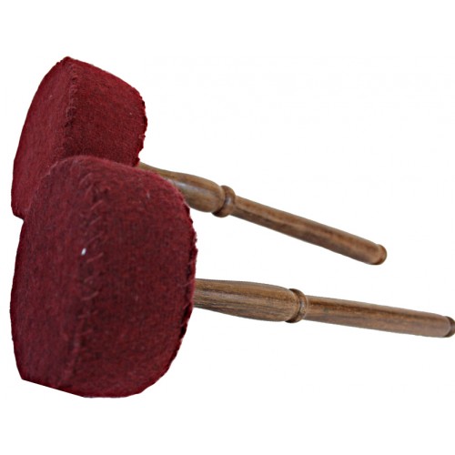 HARD FELT Mallet (Drumstick/Singing Bowl Stick) to play singing bowls essential - Extra Large Size