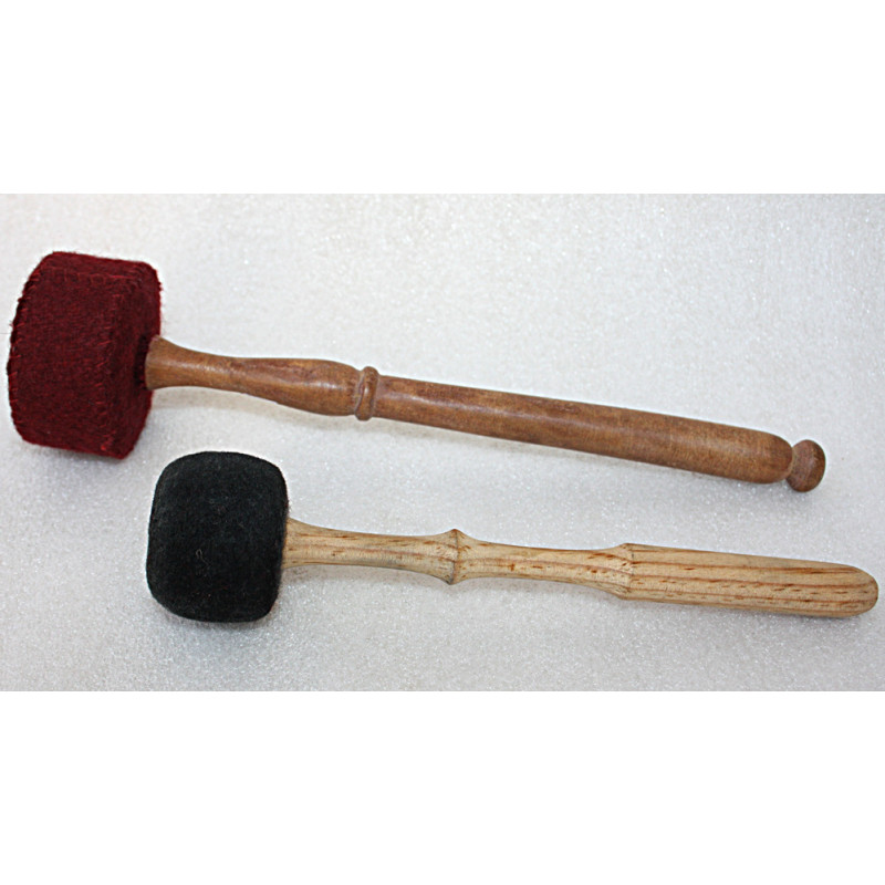 HARD FELT Mallet (Drumstick/Singing Bowl Stick) to play singing bowls essential - Mini (XX Small) Size 