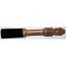 DESIGNED CARVED HANDLE (GOD HEADED) RINGER (Beater/Leather stick/Singing Bowl Stick) to play singing bowls essential - Medium Size