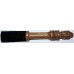 DESIGNED CARVED HANDLE (GOD HEADED) RINGER (Beater/Leather stick/Singing Bowl Stick) to play singing bowls essential - Medium Size
