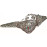 Metal Conch Shell (SHANKHA), powerful ancient healing (therapeutic) instrument-Hand work, Beautiful Design, White Color - Medium Size