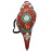 Conch Shell, powerful ancient healing (therapeutic) instrument, Hand work, Turquoise stone filled with Om Mane Padhme Hum, Green Color - Medium Size